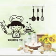 thumbnail image 2 of Kitchen Light Switch Sticker Cute Cook Vinyl Wall Decal Home Decor, 2 of 5