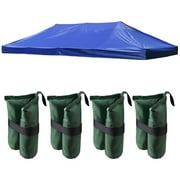 InstaHibit 10x20 Ft Pop up Canopy Top with 4 Sand Weight Bags Beach Camping Yard