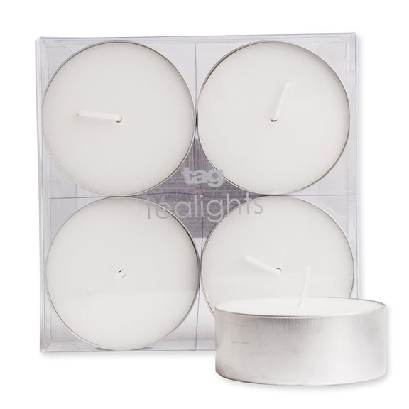 TAG Jumbo Tealight Candles, Set of 4