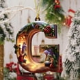 thumbnail image 7 of 26 Letters Christmas Tree Decoration Pendant Christmas Tree Ornaments Personalized DIY Christmas Ornaments Christmas Decoration Xmas Tree Hanging Decor Feature (G), 7 of 7
