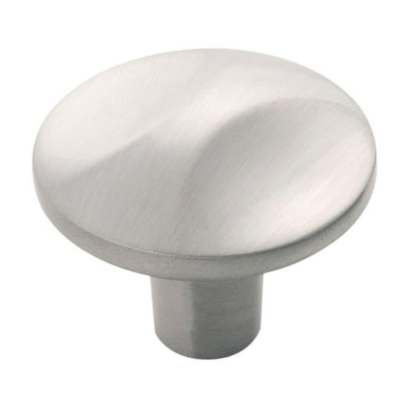 Hickory Hardware Crest Collection Knob 1-1/4 Inch Diameter Satin Nickel Finish C63