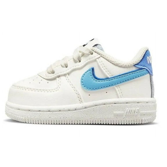 Toddler's Nike Air Force 1 LV8 2 Sail/Bl Chill-Medium Blue (DV0753 100) - 6