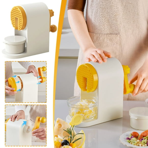 LutIedan Manual Shaved Ice Maker Machine Portable Handheld Hail Maker for Home Kitchen Unplugged Compact Design with Non-Slip Base Perfect for Cocktails Desserts