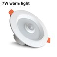 thumbnail image 4 of Luz de noche inteligente Luz de Inducción del cuerpo humano Lámpara LED AC85-265V Spotlight IP52 Impermeable 180 ° Iluminación Corredor Downlight para la luz cálida de la casa 7W Inevent HA011560-02B, 4 of 6