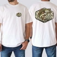 thumbnail image 3 of Bass Fishing Camo Hunting Double Sided T-Shirt – Old School Camouflage Outdoor Tee for Dad, Husband & Men, Southern Style Fisherman Shirt, Father’s Day Guy Gift for Believers, 3 of 7