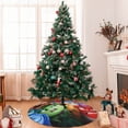 thumbnail image 5 of Lsque inside out 2 Print Christmas Tree Skirt, Tree Skirt with Ties or Velcro, Perfect for Holiday Decorations, Halloween, and New Year-48", 5 of 7
