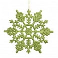 thumbnail image 1 of 6.25 in. Lime Glitter Snowflake 12-Pvc Box, 1 of 1
