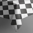 thumbnail image 4 of Black and White Checkerboard Checkered Rectangle Tablecloth 60"x120",Waterproof Polyester Rectangle Table Cloth, Wipeable Spillproof Polyester Tablecloth for Dining, Camping, Indoor and Outdoor, 4 of 6