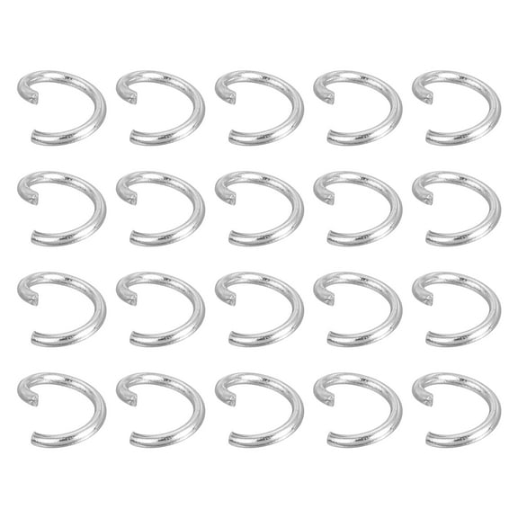 Uxcell 300Pcs Open Jump Rings, 5mm 316 Stainless Steel O Rings, Split Rings Circle Clasp Connecting Ring