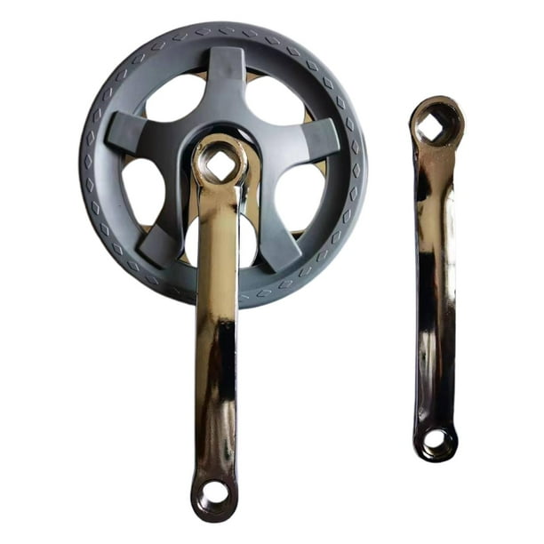 Juego de bielas para bicicleta, componentes de cadena de 36T para bicicleta plegable, juego de bielas cónicas cuadradas fáciles de instalar, juego de
