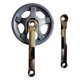 thumbnail image 1 of Juego de bielas para bicicleta, componentes de cadena de 36T para bicicleta plegable, juego de bielas cónicas cuadradas fáciles de instalar, juego de, 1 of 8
