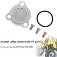 thumbnail image 4 of Neutral safety switch block off plate For Yamaha Banshee 350 YFZ350 87-06, 4 of 14