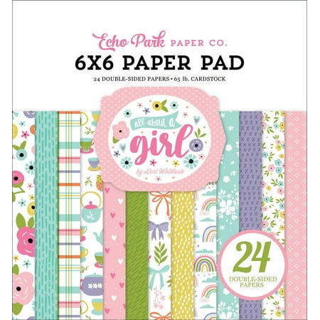 UPC: 0793888058866 | Echo Park Double-Sided Paper Pad 6 X6  24/Pkg-All About A Girl