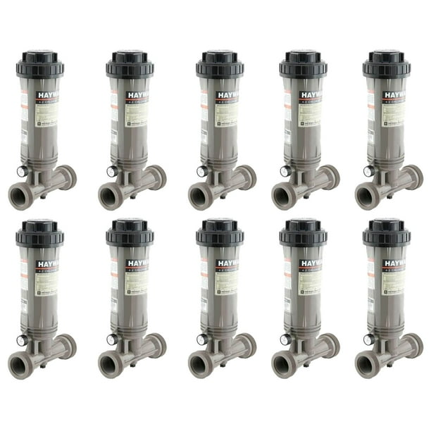 Hayward Automatic Pool InLine Chemical Trichloro Chlorine Feeder (10