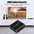 thumbnail image 2 of Divisor de Audio HDMI, Extractor de Audio HDMI 4K*2K a HDMI Óptico Spdif Toslink con HDMI y Adaptador Convertidor de Audio Estéreo de 3.5mm, Pasa / 2.0CH / 5.1CH 3 Modos de Audio, 2 of 8