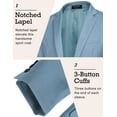 thumbnail image 4 of COOFANDY Mens One Button Casual Blazer - Sport Coat Business Suit Jacket, 4 of 6