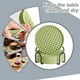 thumbnail image 3 of Posavasos de silicona NOGIS para bebidas con soporte, con diseño acanalado, base antideslizante, lavables y resistentes al calor, para mesa, cocina, oficina y bar (verde, paquete de 6), 3 of 6
