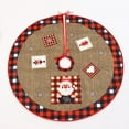 thumbnail image 2 of Fiudx Liquidación navideña Adornos navideños Falda para árbol de Navidad Falda para árbol impresa Decoración para árbol de Navidad para el hogar, 2 of 4