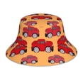 thumbnail image 1 of Fotbe Red Cars Sombrero Tipo Pescador con Estampado – Sombrero de Sol de Algodón de Moda para Playa, Golf, Pesca, 1 of 6