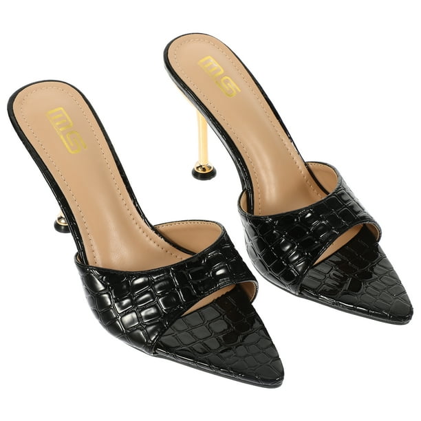 WORGEOUS 1 par de zapatos puntiagudos de moda Sandalias de verano Tacones altos de verano Felotaje de banquete femenino