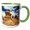 Green/White, variant on 3drose, Hoodoo Formations in Goblin Valley State Park, Utah, 15oz Mug