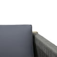 thumbnail image 2 of Carrie Outdoor Modern 4 Seater Acacia Wood Chat Set|Teak and Gray, 2 of 10