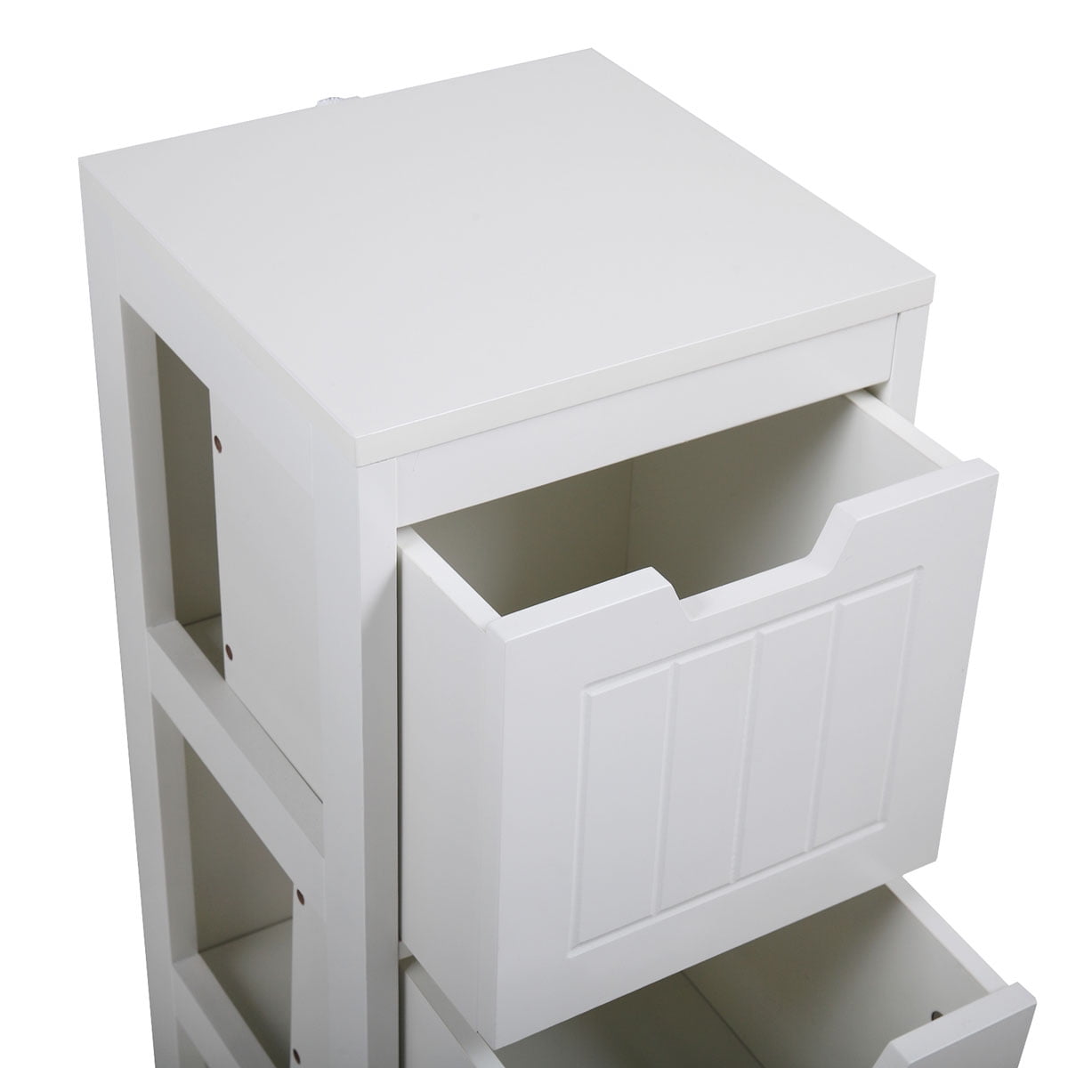 Lowestbest Bathroom Storage Cabinets, Side Storage Organizer Cabinet, Floor Bathroom Cabinets with 2 Drawers, Linen Tower, White Lowestbest Bathroom Storage Cabinets, Side Storage Organizer Cabinet, Floor Bathroom Cabinets with 2 Drawers, Linen Tower, White