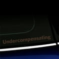 thumbnail image 1 of Undercompensating - Vinyl Decal - Choose Color - [BROWN], 1 of 1