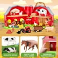 thumbnail image 2 of Farm Animal Toys - Red Barn Farm Playset with Miniature Animal Figurines for Toddlers, Realistic Pretend Role-Playing Game for Toddlers Learning Activities, 2 of 7