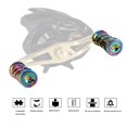 thumbnail image 5 of Rueda de pesca colorida de Metal, brazo basculante, tornillo de modificación, perilla de potencia, mango de carrete, accesorios, 5 of 5