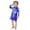 Blue, variant on Children's Fine Point Glitter Sequin Long Sleeve Crew Neck Dress Straight T Shirt Dress Beautiful Cute Cozy Girl's Dress 3-4 Years