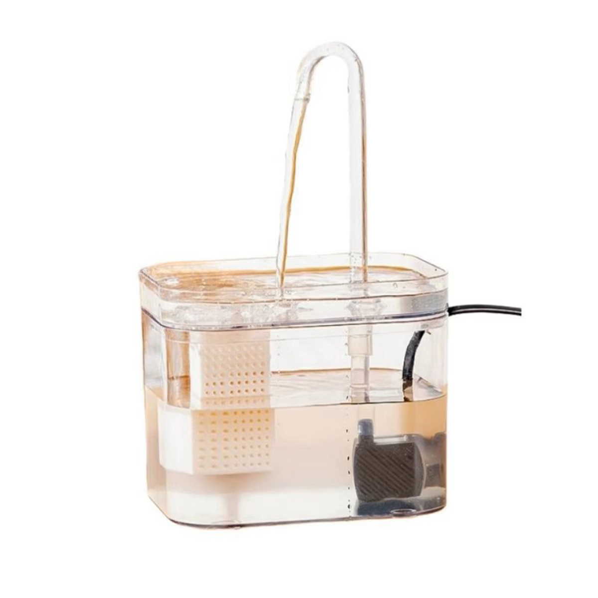 Cat Water Fountain Pet Water Feeder USB 5 Volts Electric Water Dispenser 0.4 Gallon