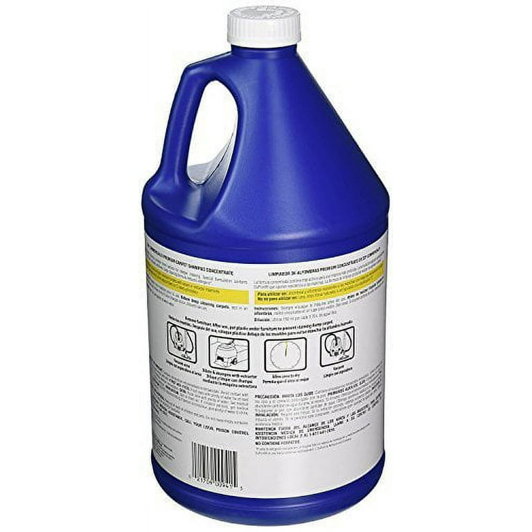 Zep All-Purpose Carpet Shampoo Concentrate Cleaner - 1 Gallon (Case of 2) ZUCEC128 - Professional Formula Removes Dirt and Stains