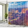 thumbnail image 5 of Ambesonne American Shower Curtain, Grand Canyon Sunrise, 69"Wx84"L, Blue Tan, 5 of 5