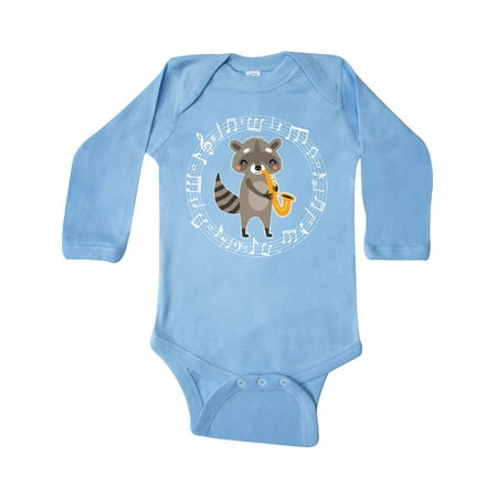 

Inktastic Saxophone Gifts for Girls Gift Baby Boy or Baby Girl Long Sleeve Bodysuit