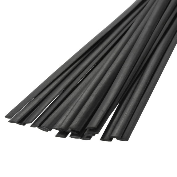 20pcs 9 Inch Plastic Welding Rods TPO Welding Strips Welder Rods for Plastic Welder,Car Bumper, Black