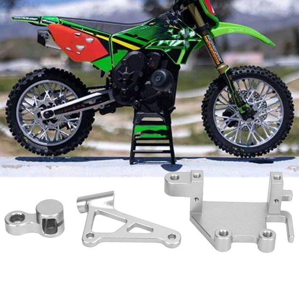 Juego de Brazo de Soporte Servo RC Juego de Brazo de Soporte de Engranaje de Dirección de aleación de Aluminio para Motocicleta Eléctrica LOSI Promoto MX 1/4 ANGGREK Otros