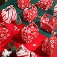 thumbnail image 6 of 24 Pcs Christmas Goody Candy Boxes Cardboard Xmas Treat Boxes with Handles 3D Christmas Favor Boxes with Vibrant Print for Party Gifts Candy Chocolate Treats and Cookies Favors (Mixed Style), 6 of 7