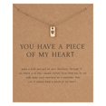 thumbnail image 3 of Paper Card Snowflake Happy Adjustable Alloy Necklace Pendant Clavicle Chain, 3 of 9
