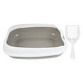 thumbnail image 6 of LEORX 1 Set Sifting Litterbox Grey for Indoor Use with Cat Litter Basin, 6 of 8