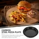 thumbnail image 2 of KAKOWELY 2 bandejas de acero al carbono para pizza, resistentes y duraderas, color negro., 2 of 5