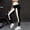 Black, variant on Outfmvch compression leggings for women Butt Lifting Leggings Resistance Band Leggings Tummy Control High Waisted Pull On Side Pockets Running Tights Straight Leg Compression Workout Leggings Black L