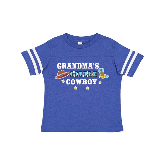 Inktastic Grandmas Little Cowboy with Cowboy Hat and Boots Boys Toddler T-Shirt
