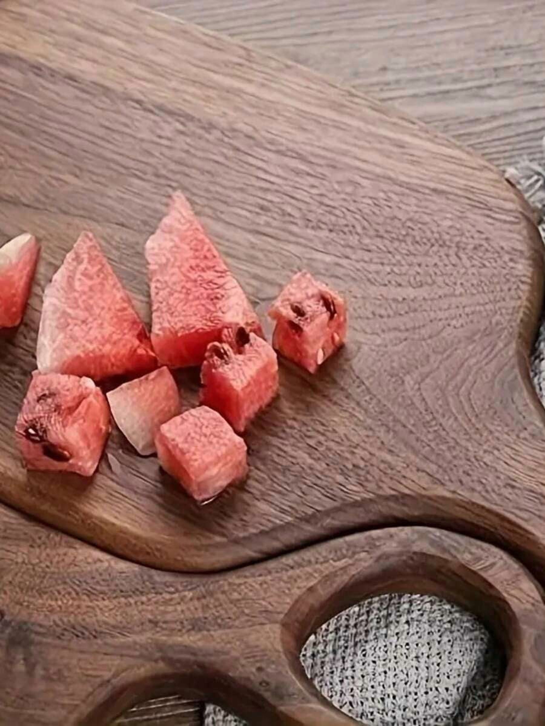 Walnut Cutting Board Set of 2, Large Solid Wood Chopping Boards for Kitchen Food Preparation, Decorative Charcuterie Serving Trays, High-Quality Handmade Wood Kitchen Accessories