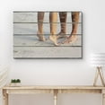 thumbnail image 3 of wall26 Canvas Print Wall Art Lovers Kissing on The Beach People Decorative Wood Panels Photography Chic Scenic Colorful Multicolor Cool Zen for Living Room, Bedroom, Office - 16"x24", 3 of 5
