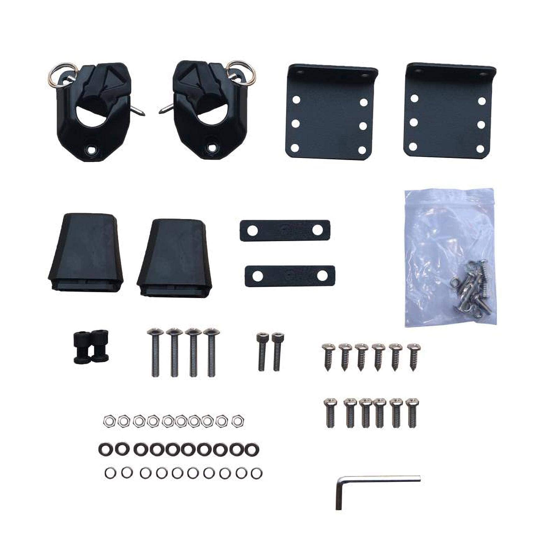 Adjustable Black Truck Bed Extender For Tacoma (05-23), Jeep Gladiator (20-23), Hyundai Santa Cruz (22-23)