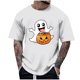 thumbnail image 1 of Blusas y camisas de manga corta y cuello redondo para hombre. Blusas/camisetas de manga corta con cuello redondo y estampado de Halloween para hombre. Blusa para hombre., 1 of 4