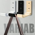 thumbnail image 3 of Yuarrent 5x Ganchos para ropa montados en la pared de apariencia elegante Fácil instalación Organiza eficientemente plateado L Type3 NO3, 3 of 6
