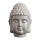 thumbnail image 2 of Estatua de resina de 2 piezas, decoración de escultura , estatuilla para adorno para hogar Soledad Estatuas de talla de cabeza de Buda, 2 of 10