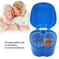 thumbnail image 4 of Happydeer 1PCS Denture Bath Case Cup Box Holder Storage Soak Container with Strainer Basket for Travel Cleaning, 4 of 8